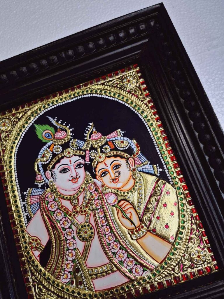 Shop Authentic Radha Krishna Tanjore Painting Online JLine Arts