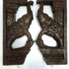 Handmade Wooden Elephant Corbel Pair Antique Finish Wall Hanging Door Entrance Decor Ready to Ship