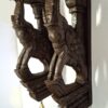 Handmade Wooden Elephant Corbel Pair Antique Finish Wall Hanging Door Entrance Decor Ready to Ship