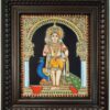 Traditional Murugan Tanjore painting with rich gold foil work – handcrafted Indian art for spiritual home decor and temple space Subramanya Swamy Kartikeya