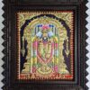 Traditional Balaji Tanjore painting with rich gold foil work – handcrafted Indian art for spiritual home decor and temple space