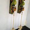 Peacock Wall Bracket Pair