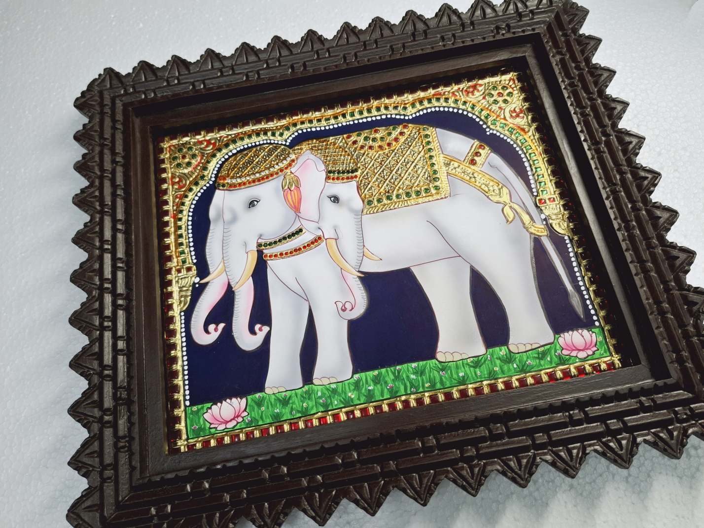 Elephant Tanjore Painting