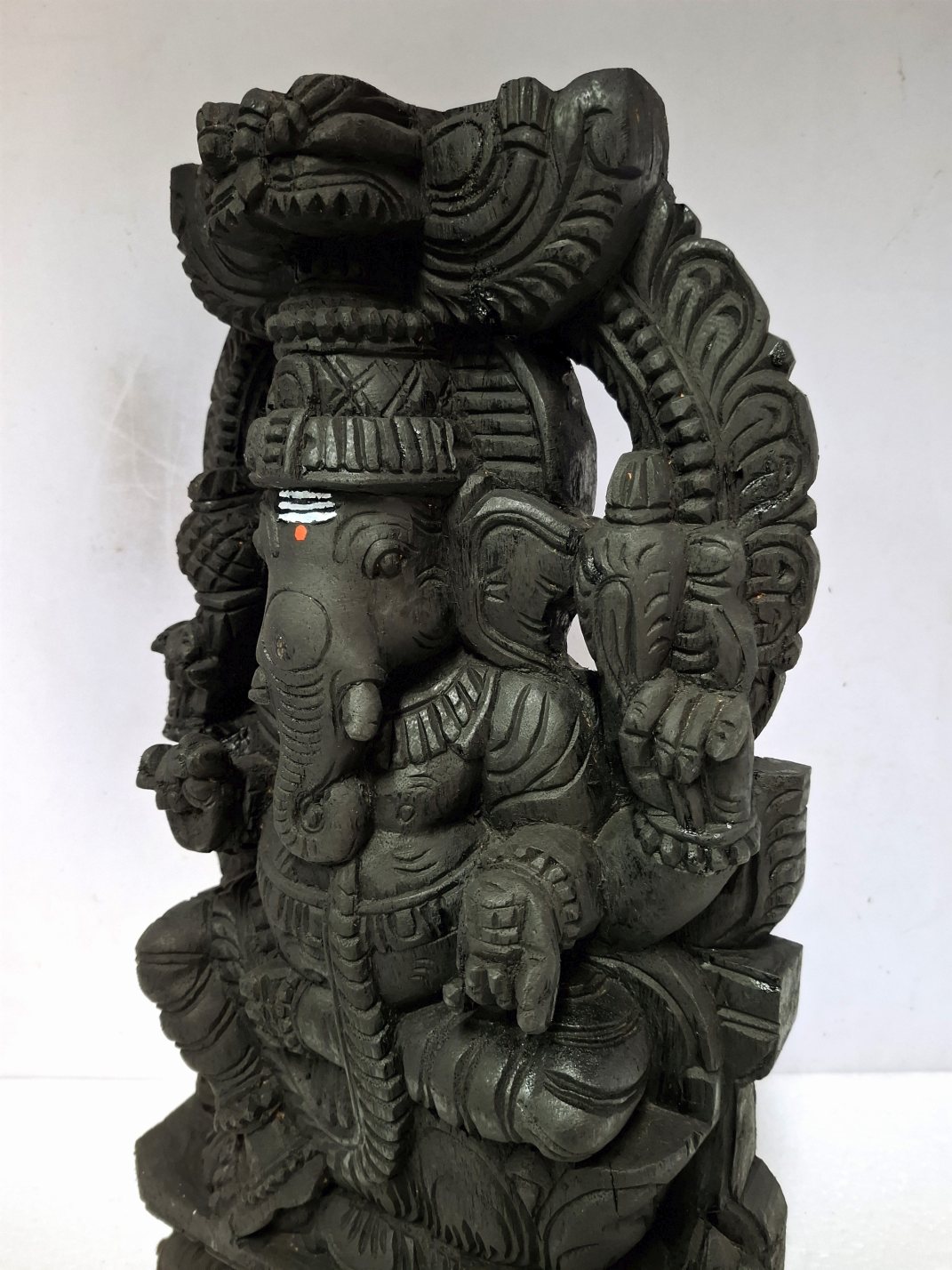 wooden ganesha statue