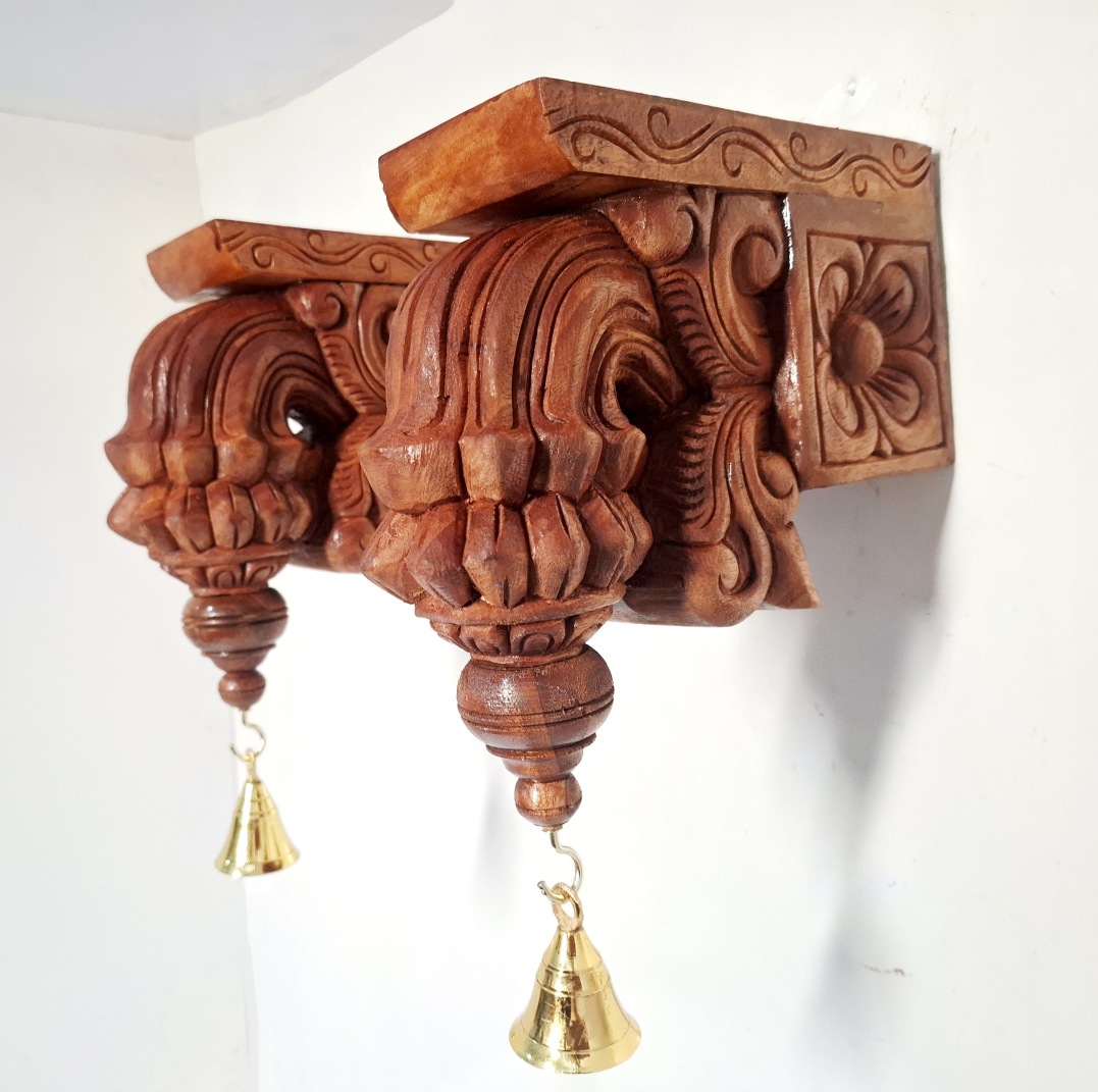 Wooden Wall Bracket Bodhil Pair