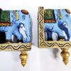 Elephant Head Wooden Wall Bracket