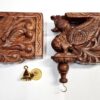 Wooden Peacock Wall Bracket Bodhil Pair