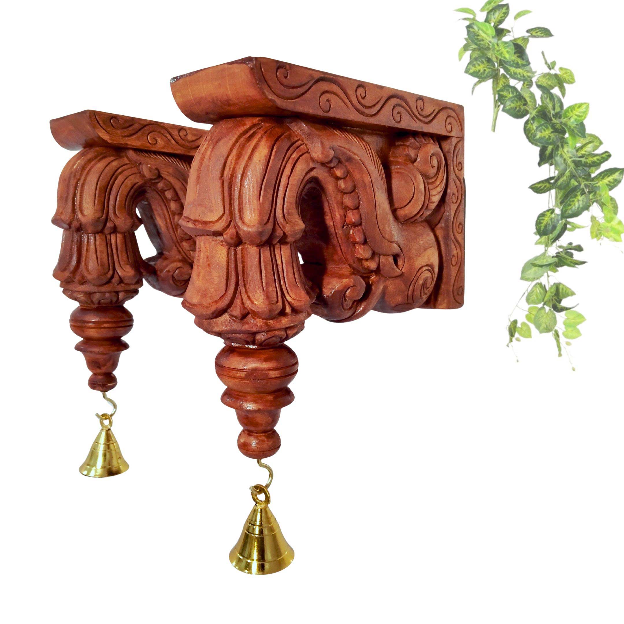 Wooden Wall Bracket Bodhil Pair