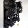Wooden Elephant Wall Bracket Pair 18 Inch – Hand-Carved Antique Temple Style Corbels