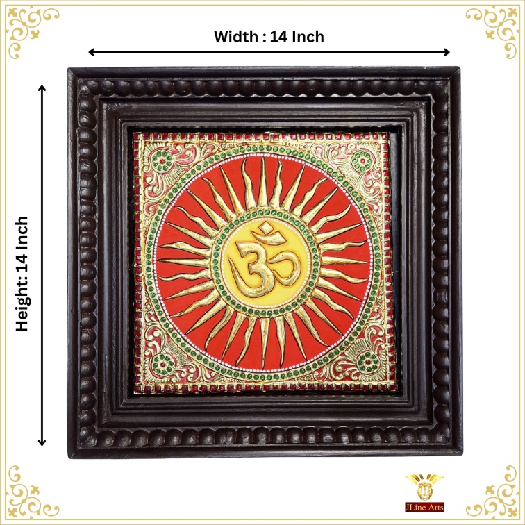 Om Sun Tanjore Painting
