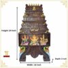 wooden Kavadi wall panel Lakshmi Ganesha Saraswathi