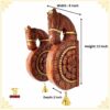 Wooden Wall Bracket Horse Pair