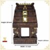 Wooden Temple Gopuram Wall Panel