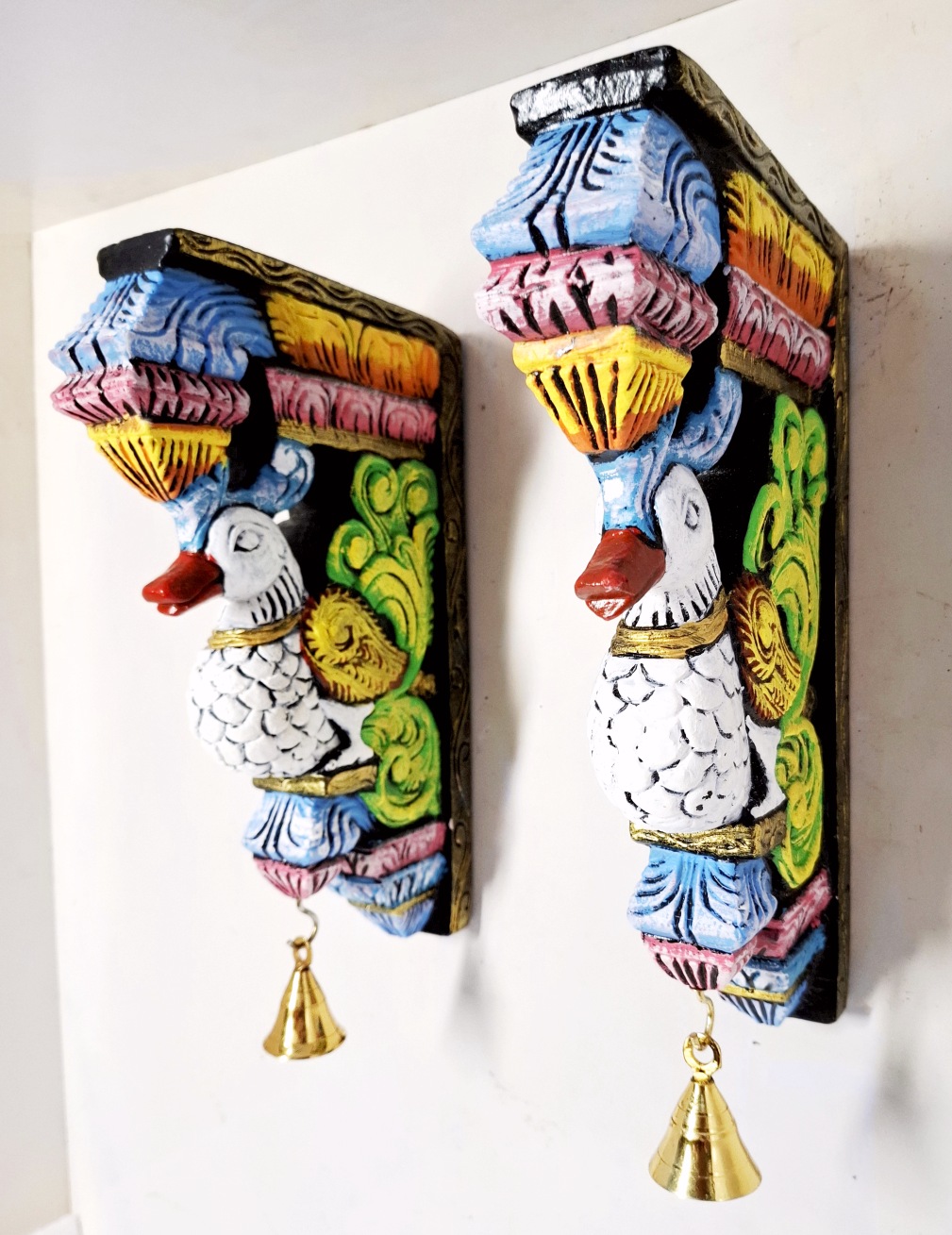 wooden annam wall brackets set